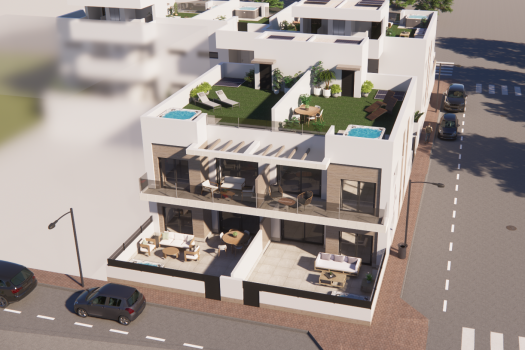 Appartementen met zonnige terrassen in Rojales