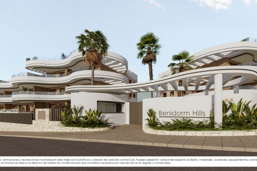 Appartementen met 2 en 3 slaapkamers tussen Playa de Poniente en Cala de Finestrat