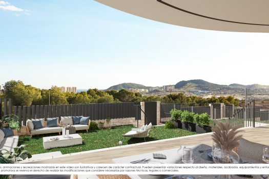 Appartementen met 2 en 3 slaapkamers tussen Playa de Poniente en Cala de Finestrat
