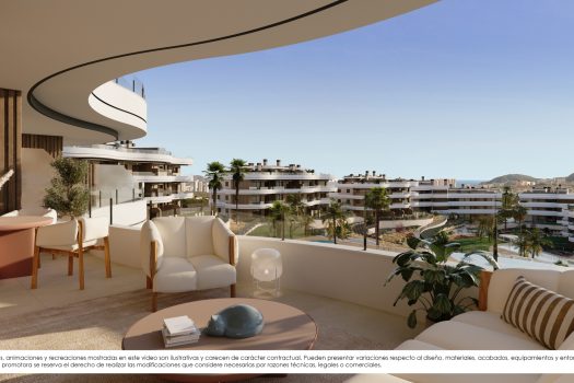 Appartementen met 2 en 3 slaapkamers tussen Playa de Poniente en Cala de Finestrat