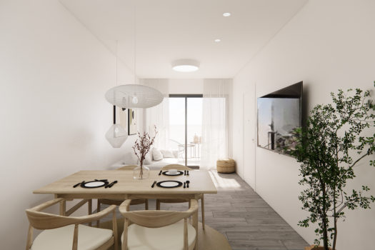 Appartementen op tweede lijn van het strand in Torre de la Horadada