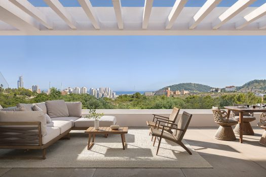 Nieuwbouw appartementen in Finestrat aan de Costa Blanca dicht bij Benidorm en zee