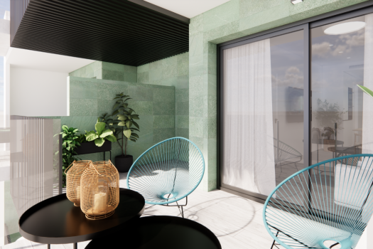 Appartementen op tweede lijn van het strand in Torre de la Horadada
