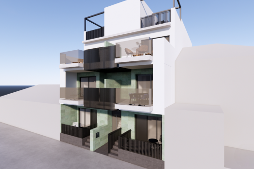 Appartementen op tweede lijn van het strand in Torre de la Horadada