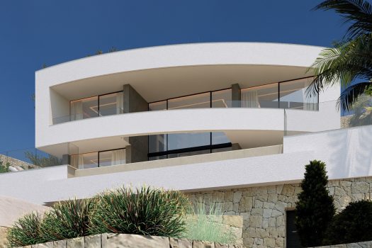 Ruime moderne villa met spectaculaire zeezicht in Calpe