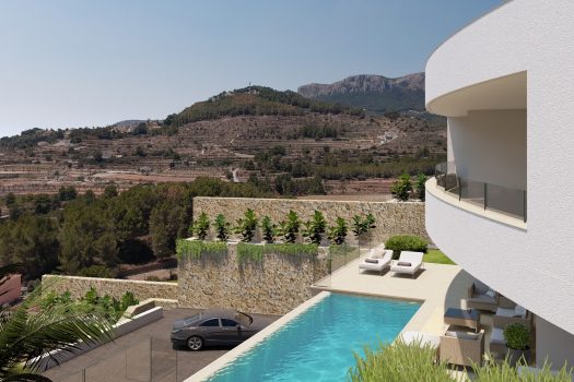 Ruime moderne villa met spectaculaire zeezicht in Calpe
