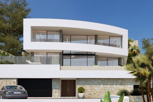 Ruime moderne villa met spectaculaire zeezicht in Calpe