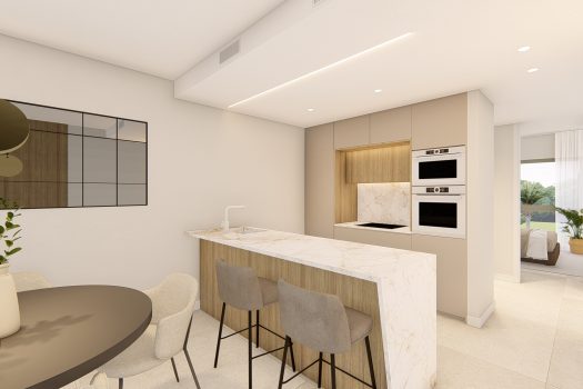 Appartementen aan de golfbaan in Los Alcázares