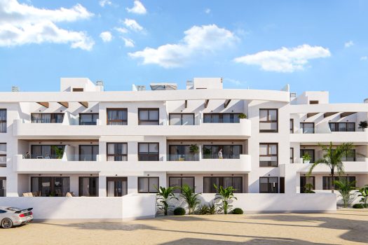 Appartementen vlak bij de golfbaan in Los Alcázares, Murcia.