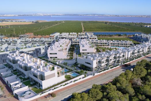 Appartementen met uitzicht op de roze lagune, Torrevieja