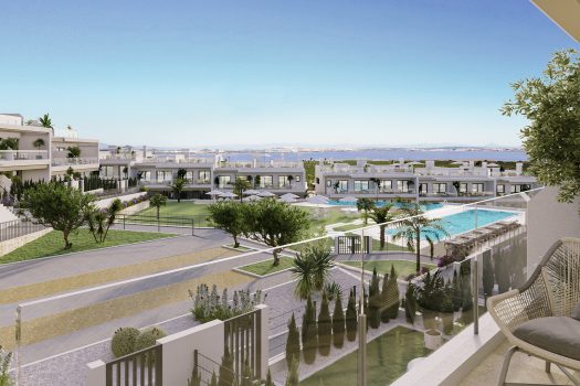 Appartementen met uitzicht op de roze lagune, Torrevieja