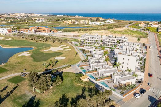 Appartementen vlak bij de golfbaan in Los Alcázares, Murcia.