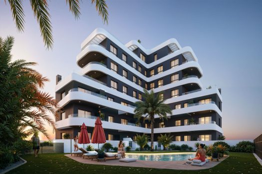 Moderne appartementen in Guardamar del Segura, Alicante.