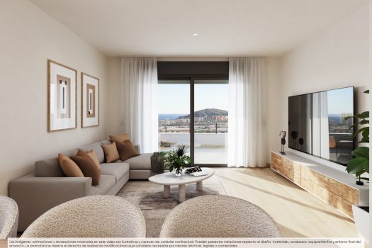 Appartementen met 2 en 3 slaapkamers tussen Playa de Poniente en Cala de Finestrat