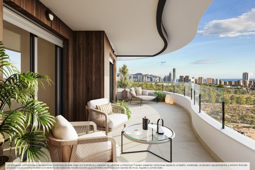 Appartementen met 2 en 3 slaapkamers tussen Playa de Poniente en Cala de Finestrat