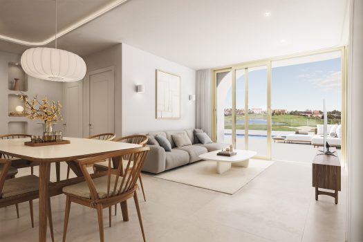 Vrijstaande villa’s met uitzicht op de golfbaan in Los Alcázares, Murcia.