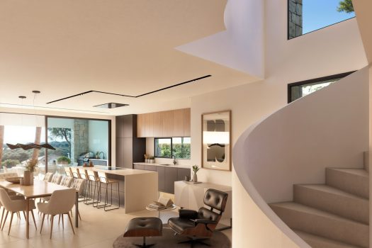 Exclusieve moderne villa op slechts enkele stappen van de zee en het centrum van Moraira