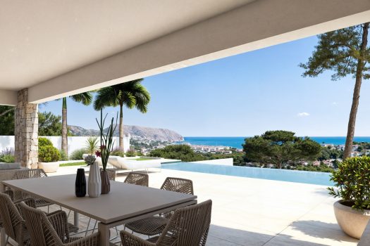 Exclusieve moderne villa op slechts enkele stappen van de zee en het centrum van Moraira