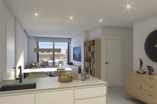Appartementen op 500 meter van het strand in Santa Pola