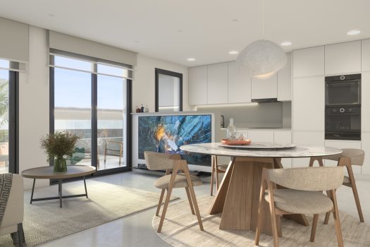 Appartementen op 500 meter van het strand in Santa Pola