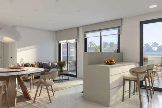 Appartementen op 500 meter van het strand in Santa Pola