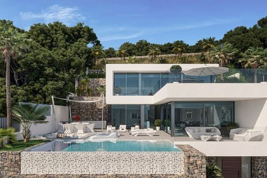 Luxe villa met zeezicht in Calpe