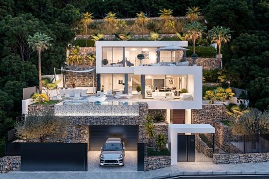 Luxe villa met zeezicht in Calpe