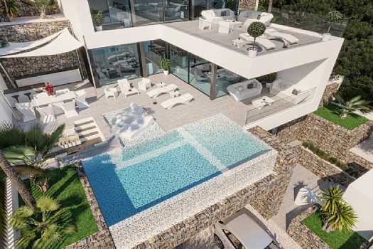 Luxe villa met zeezicht in Calpe