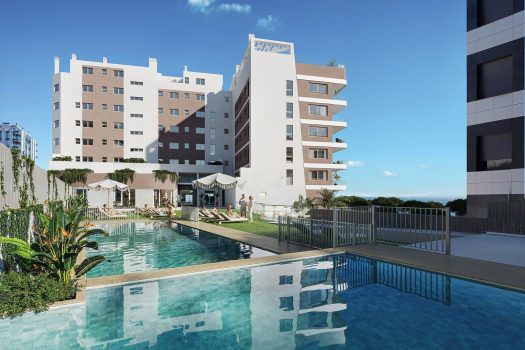 Appartementen aan het strand in Villajoyosa