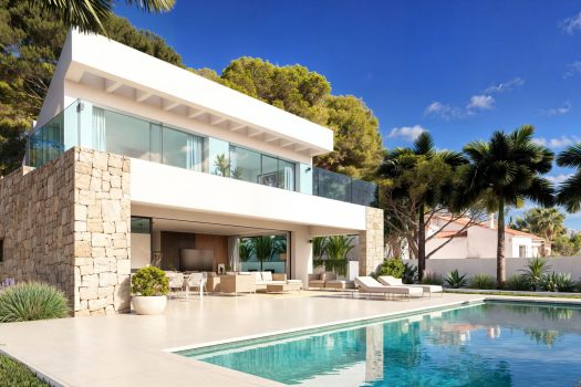 Exclusieve moderne villa op slechts enkele stappen van de zee en het centrum van Moraira